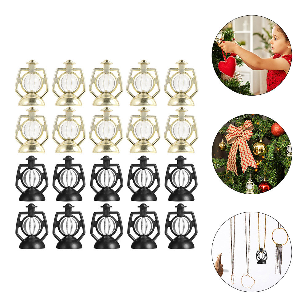 Christmas Tree Artificial - 40Pcs Vintage Fake Oil Lamp Pendant